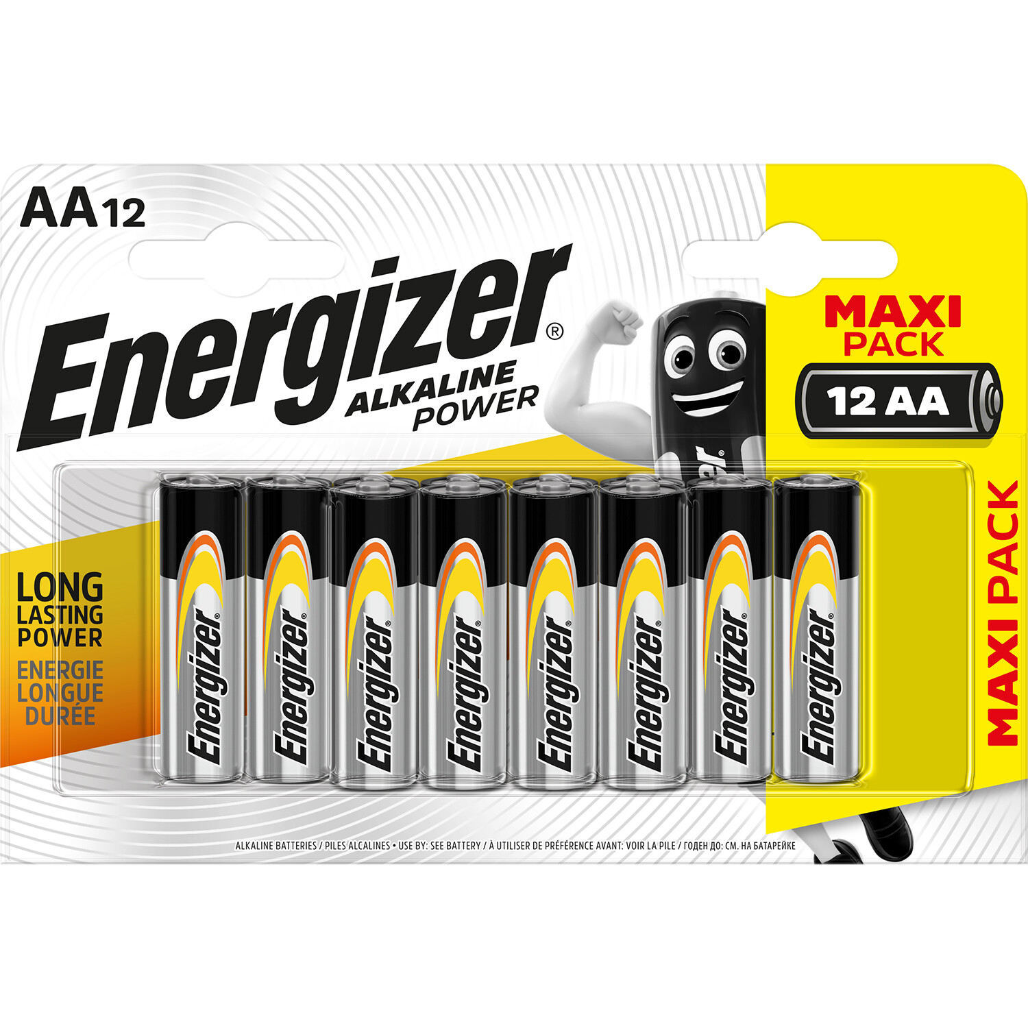 Energizer Power Alkaline AA Battery Pack of 12